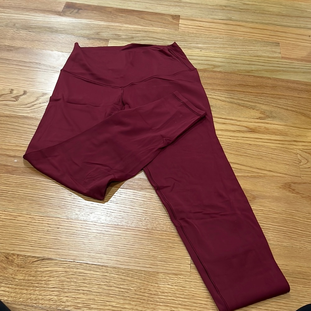 Red aerie 7/8 legging size large